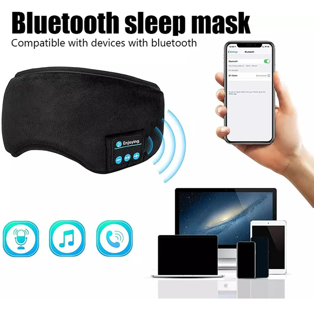 Bluetooth-enabled Eye Mask with Earphones