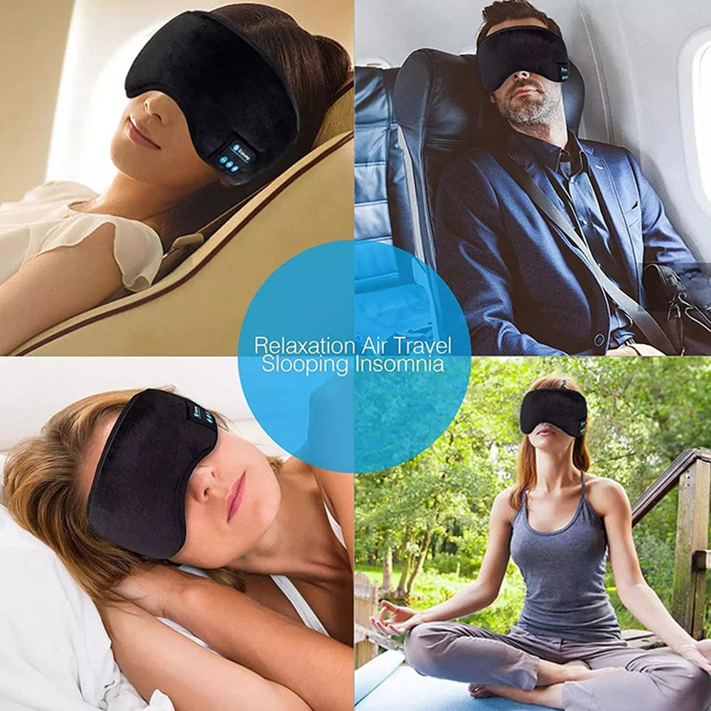 Bluetooth-enabled Eye Mask with Earphones