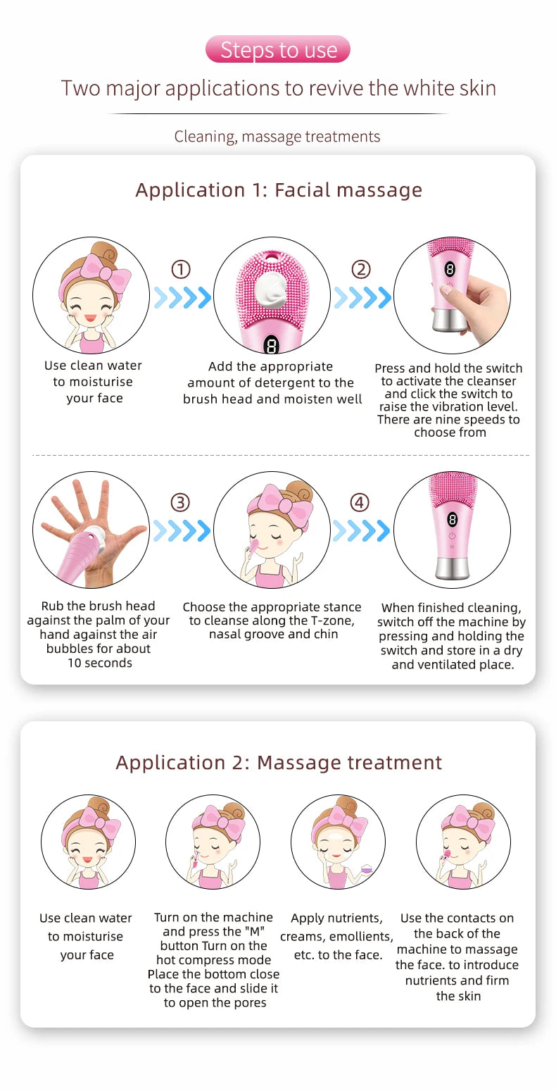 Electric Skin Sonic Scrubber